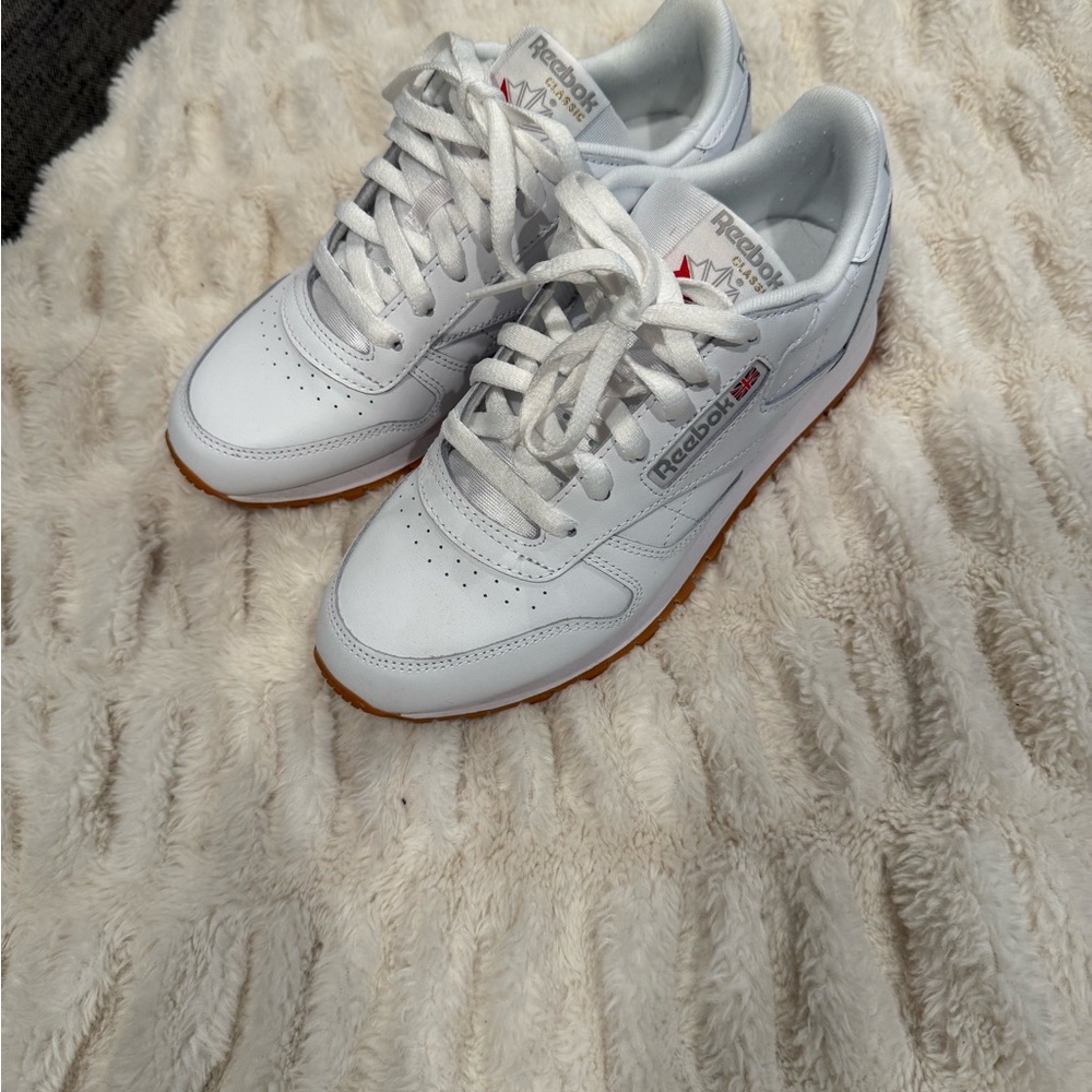 Reebok White Leather Sneakers